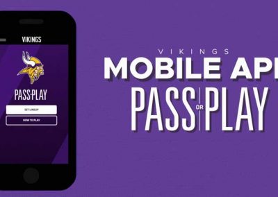 Minnesota Vikings Launch Pass Or Play Game On Team App