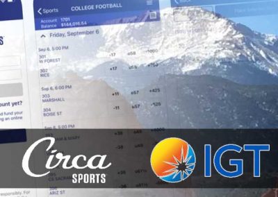 Mobile Betting In Colorado To Feature IGT, Circa Sports App