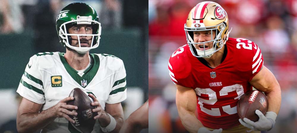 MNF Betting Odds for Jets Vs 49ers + Best TD Scorer Odds