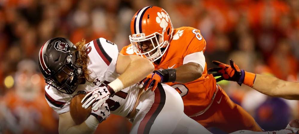 Clemson a Slight Favorite Over South Carolina With CFP Spot Lurking