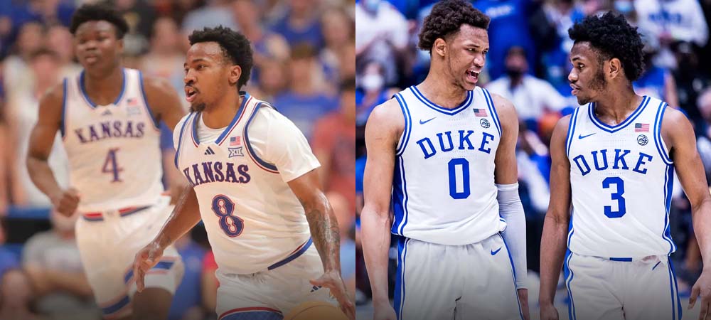 Where To Bet On Kansas Vs. Duke College Basketball