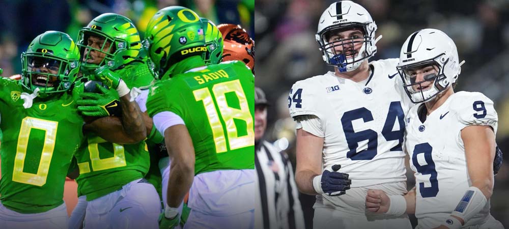 Oregon Opens As 3.5 Favorite Vs. Penn State For Big 10 Title