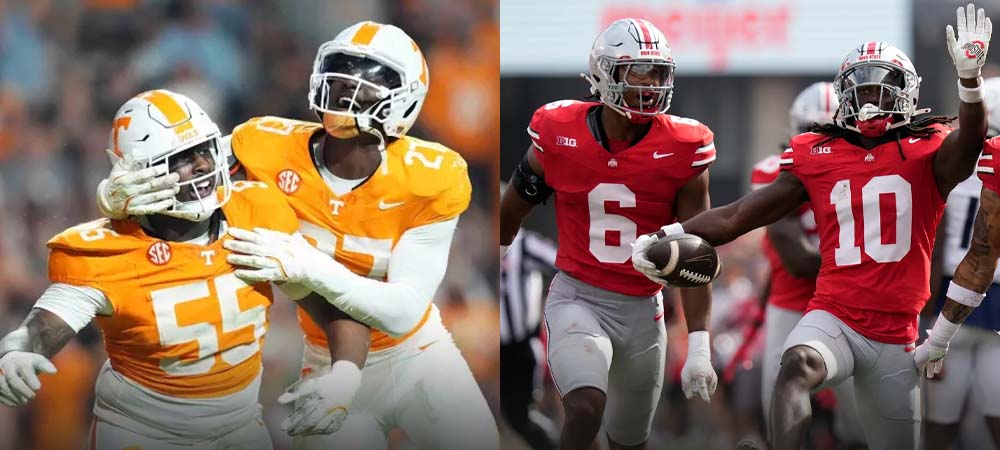 Betting Odds for Tennessee vs Ohio State Favor Buckeyes -7, Over 46.5