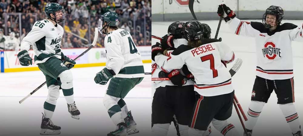 Betting on College Hockey: Mich St. Favored on the Puck Line vs Ohio St.